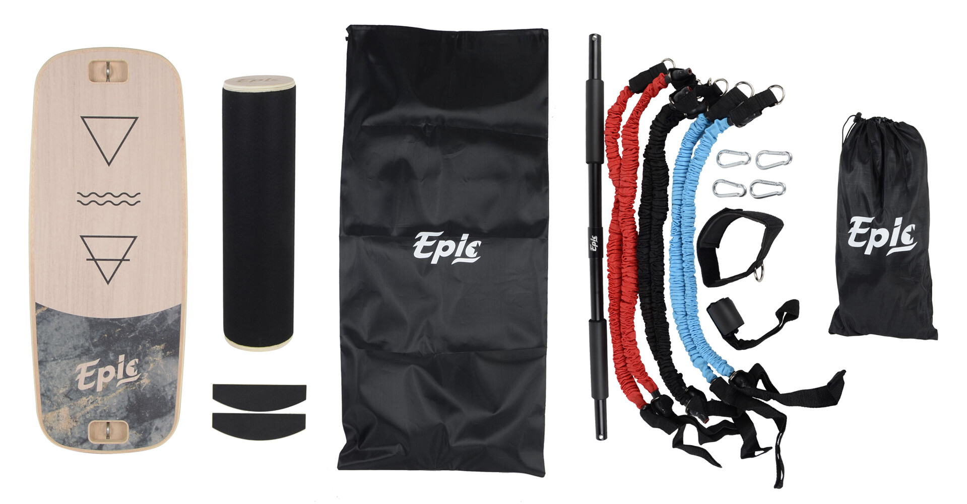 Set balančná doska + hrazda + gumy