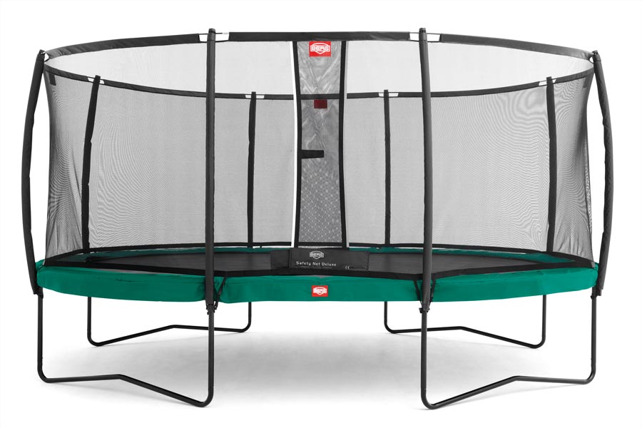 BERG Grand Champion Regular + Safety net Deluxe, Priemer 520x345 cm, Farba Šedá, Ochranná síť Deluxe