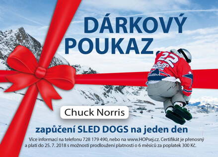 Poukážka na požičanie Sled Dogs